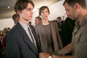 Backstage at E. Tautz Men's Spring 2018