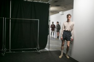 Backstage at E. Tautz Men's Spring 2018