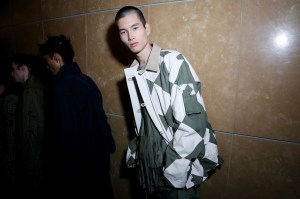 Backstage at Sacai Men's Spring 2018