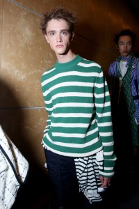 Backstage at Sacai Men's Spring 2018