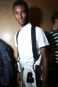 Backstage at Sacai Men's Spring 2018
