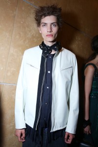 Backstage at Sacai Men's Spring 2018