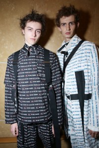 Backstage at Sacai Men's Spring 2018