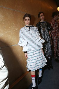 Backstage at Sacai Men's Spring 2018