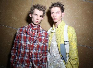 Backstage at Sacai Men's Spring 2018