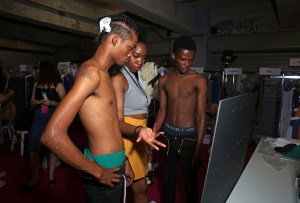 Backstage at AMI Alexandre Mattiussi Men's Spring 2018