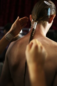 Backstage at Haider Ackermann Men's Spring 2018