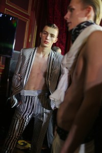 Backstage at Haider Ackermann Men's Spring 2018