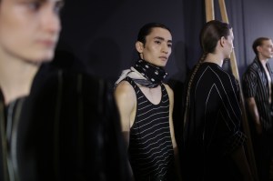 Backstage at Haider Ackermann Men's Spring 2018