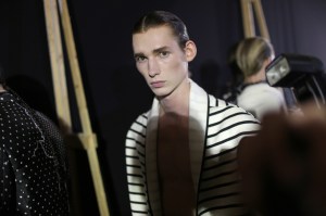 Backstage at Haider Ackermann Men's Spring 2018