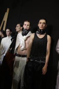 Backstage at Haider Ackermann Men's Spring 2018