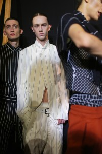 Backstage at Haider Ackermann Men's Spring 2018