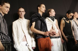 Backstage at Haider Ackermann Men's Spring 2018
