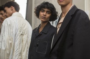 Backstage at OAMC Men's Spring 2018