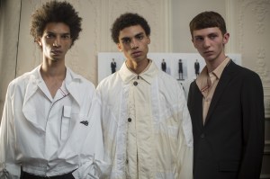 Backstage at OAMC Men's Spring 2018