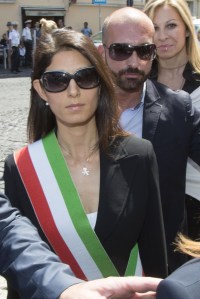Rome Mayor Virginia Raggi arrives for the funeral service of Carla Fendi at the Artists' Church in Rome, Italy, 22 June 2017. Italian fashion designer Carla Fendi died on 19 June in Rome at the age of 80 after a long illness.Funeral service of Carla Fendi, Rome, Italy - 22 Jun 2017