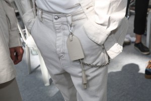 Backstage at Cerruti Men's Spring 2018