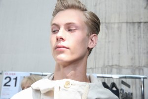 Backstage at Cerruti Men's Spring 2018