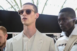 Backstage at Cerruti Men's Spring 2018
