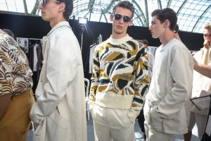 Backstage at Cerruti Men's Spring 2018