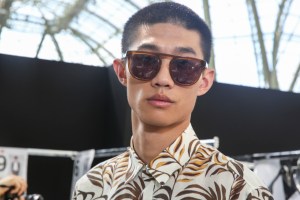 Backstage at Cerruti Men's Spring 2018