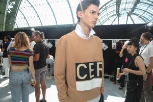 Backstage at Cerruti Men's Spring 2018