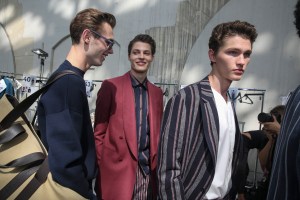Backstage at Cerruti Men's Spring 2018