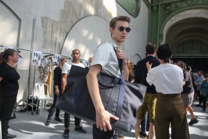 Backstage at Cerruti Men's Spring 2018