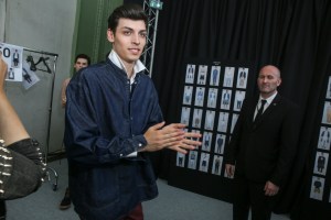 Backstage at Cerruti Men's Spring 2018