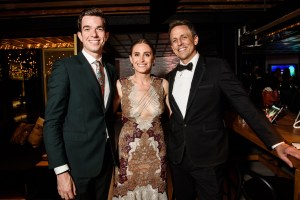 John Mulaney, Alexi Ashe, and Seth Meyers CFDA Awards 2017 After Party at Samsung 837