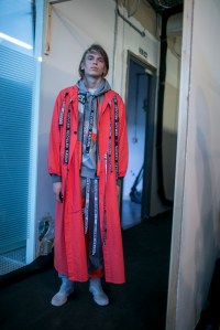 Backstage at Christopher Raeburn Men's Spring 2018