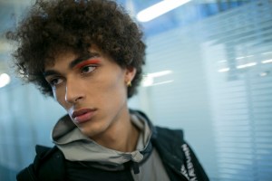 Backstage at Christopher Raeburn Men's Spring 2018