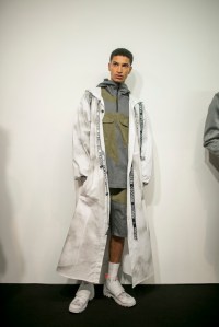 Backstage at Christopher Raeburn Men's Spring 2018