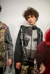Backstage at Christopher Raeburn Men's Spring 2018