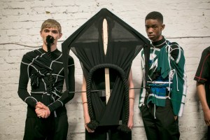 Backstage at Craig Green Men's Spring 2018