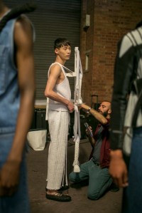 Backstage at Craig Green Men's Spring 2018
