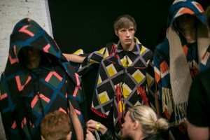 Backstage at Craig Green Men's Spring 2018