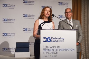 Lisa Gurwitch, president and ceo of Delivering Good, and Allan Ellinger