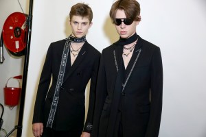 Backstage at Dior Homme Men's Spring 2018