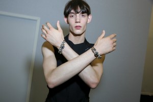 Backstage at Dior Homme Men's Spring 2018
