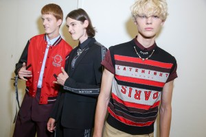 Backstage at Dior Homme Men's Spring 2018