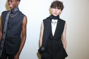 Backstage at Dior Homme Men's Spring 2018