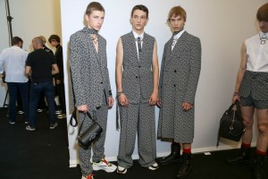 Backstage at Dior Homme Men's Spring 2018
