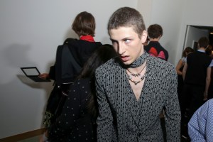 Backstage at Dior Homme Men's Spring 2018
