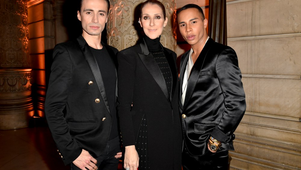 Céline Dion Joins Balmain Designer for a Night at the Paris Opera