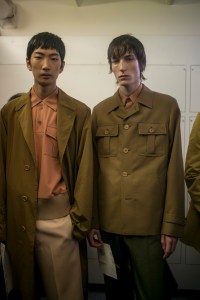 Backstage at Dries Van Noten Men's Spring 2018