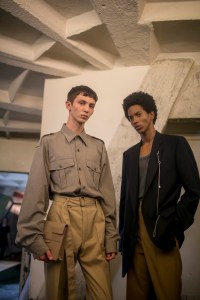 Backstage at Dries Van Noten Men's Spring 2018