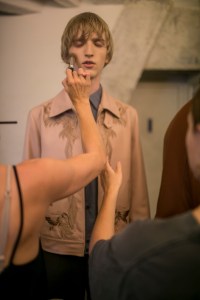 Backstage at Dries Van Noten Men's Spring 2018
