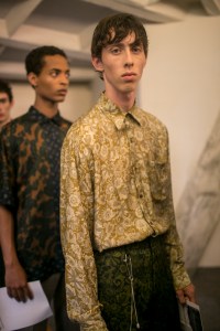 Backstage at Dries Van Noten Men's Spring 2018