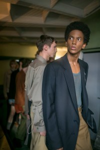 Backstage at Dries Van Noten Men's Spring 2018